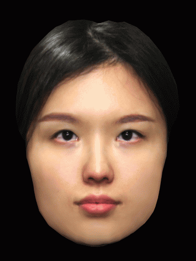 A mask of a face turning around to show its hollow inside