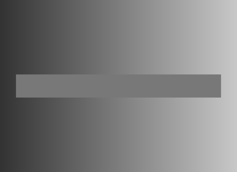 A gray bar of one even shade across a background that goes from dark to light