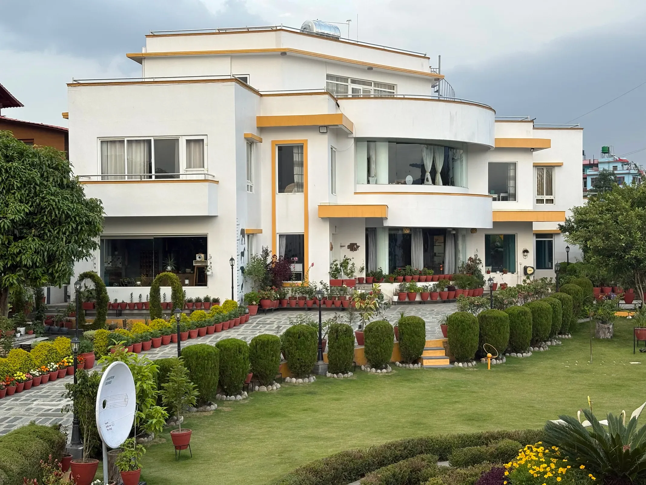 The Science Playground building and garden in Katunje, Bhaktapur