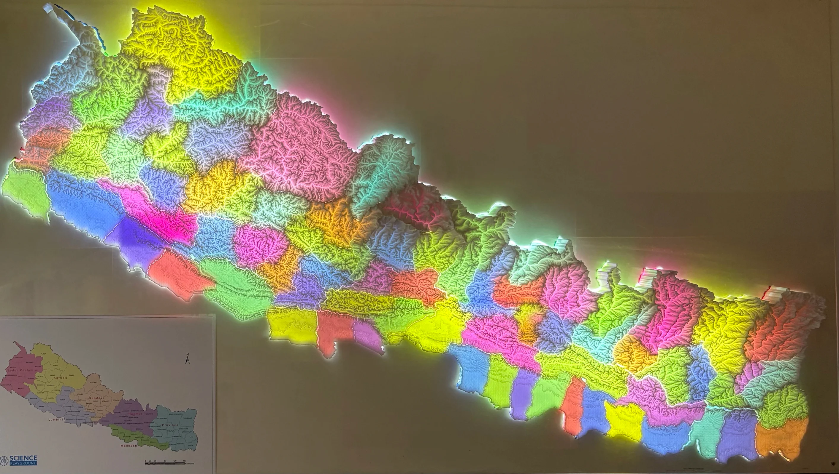 3D Map of Nepal