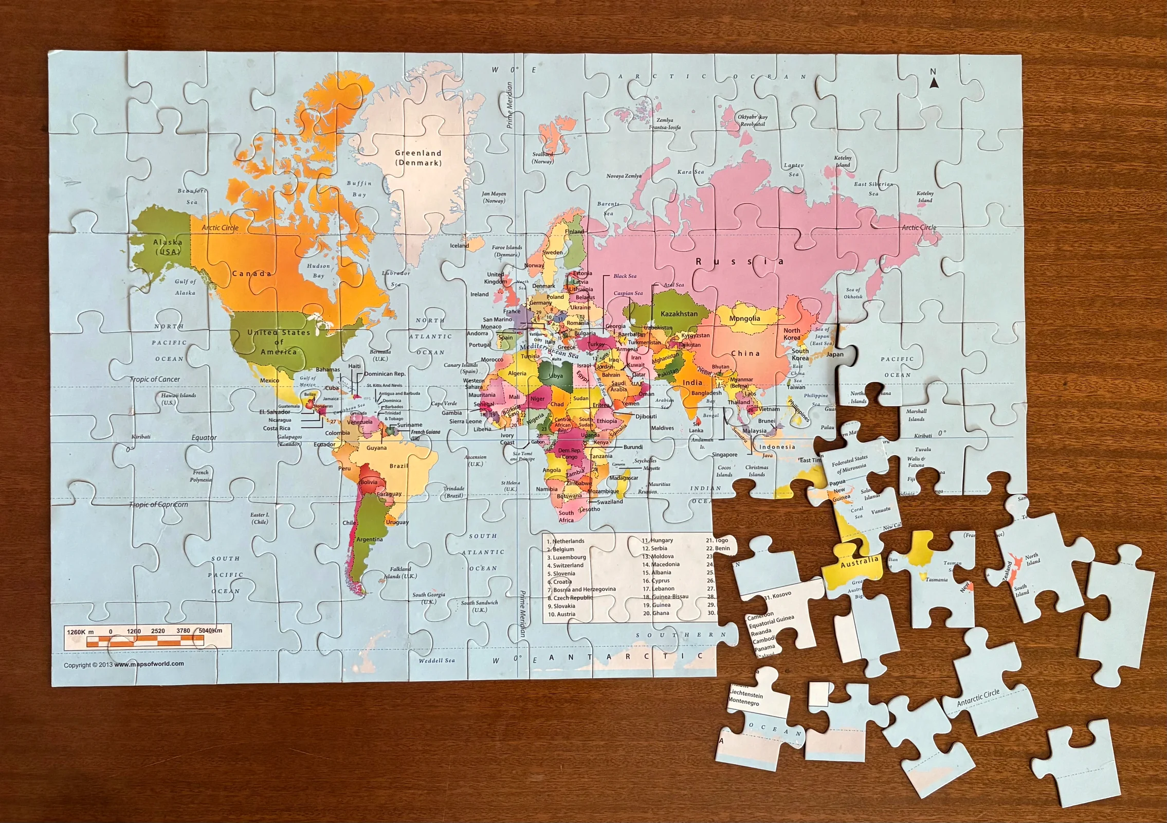World Map Jigsaw