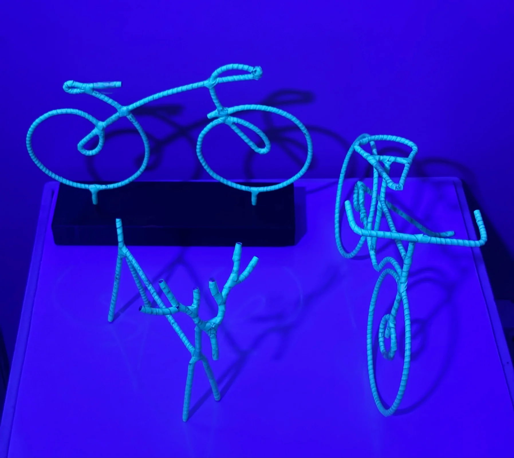 Glowing Wire Sculptures