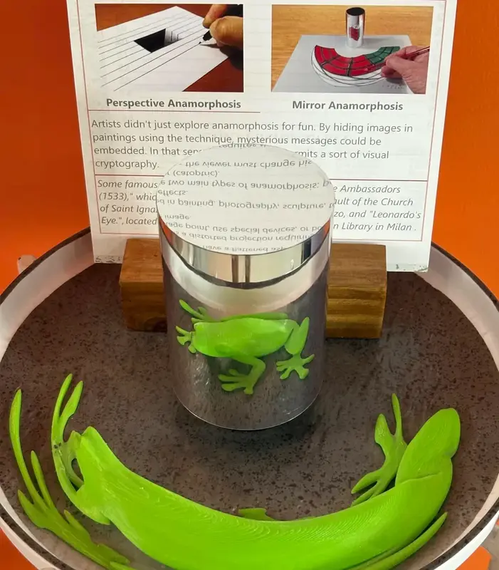 Anamorphic Illusion — A Hidden Image Revealed