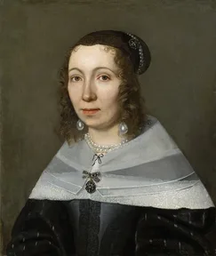 A painted portrait of Maria Sibylla Merian in 1679