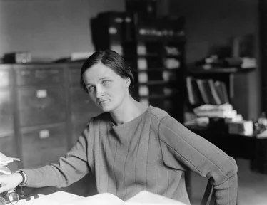 A photograph of Cecilia Payne-Gaposchkin at Harvard College Observatory