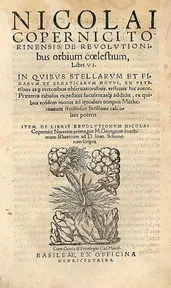 A page from Copernicus’s book with circles showing the planets around the Sun at the center