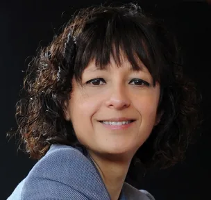 A photograph of Emmanuelle Charpentier