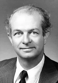 A photograph of Linus Pauling in the 1940s