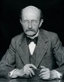A photograph of Max Planck in old age, in 1938