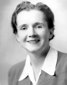 A photograph of Rachel Carson in about 1940