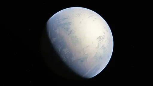 An artist’s picture of the Earth almost completely covered in ice