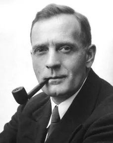 A photograph of Edwin Hubble in 1931