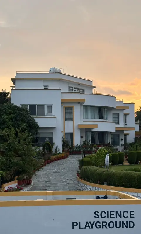Science Playground at sunset
